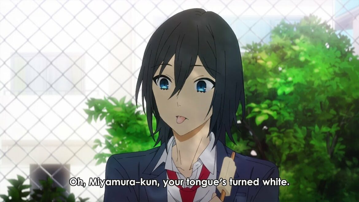 ホリミヤ! Hori handed Miya an ice cream! 堀はミヤにアイスクリームを手渡した