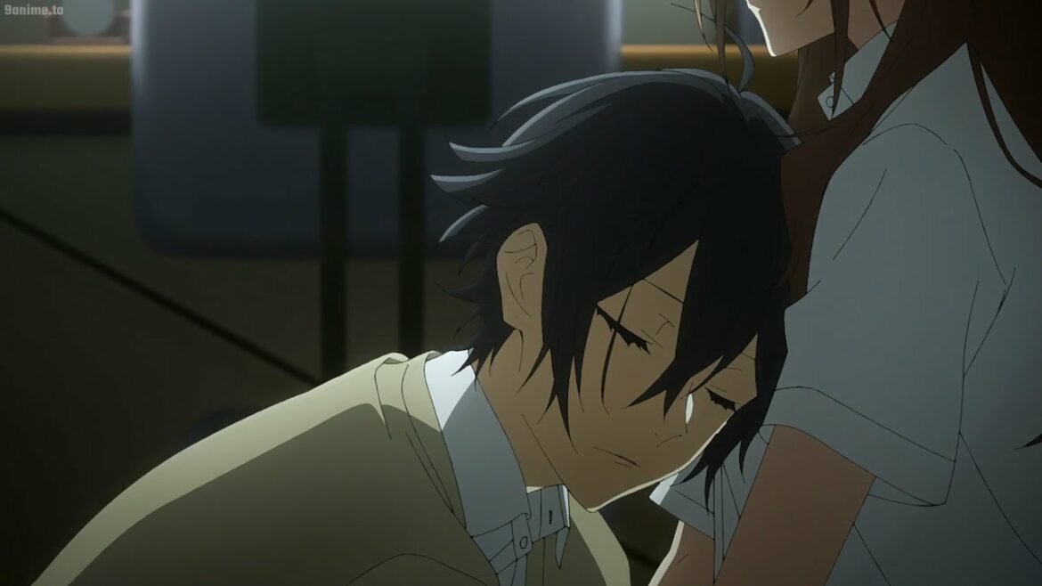 ホリミヤ!   Miya buried face in Hori's chest when she heard her talk II 話を聞いた宮は堀の胸に顔を埋めた