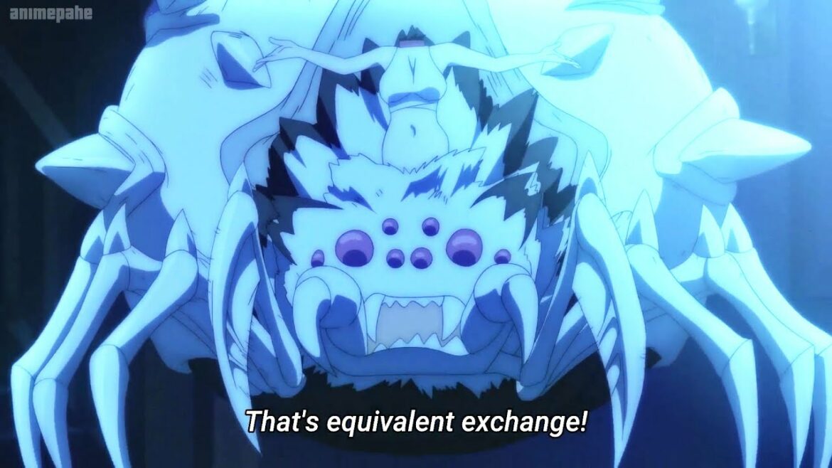 蜘蛛ですが、なにか24話 私はポティマスを倒すために頭を犠牲にする Kumo Desu ga, Nani ka -Kumoko sacrifices a head to defeat Potimas!