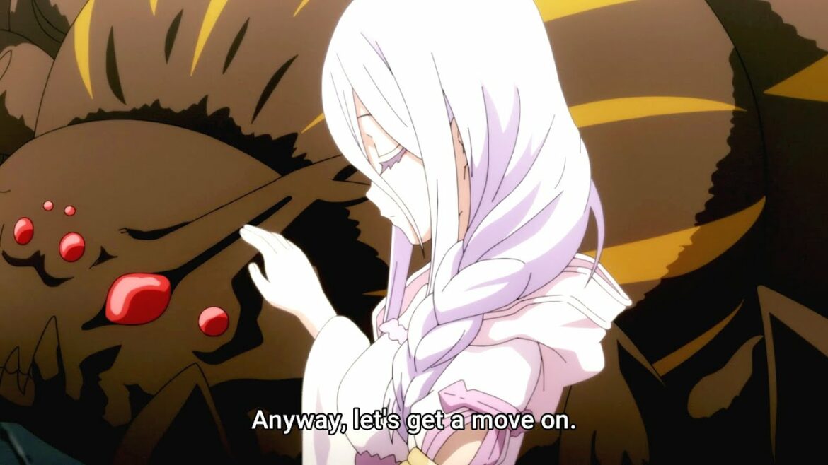 蜘蛛ですが、なにか | 蜘蛛ちゃん、ソフィア、アリエルが一緒にゴブリン村と英雄のチームを破壊する Kumo-chan, Sophia, Ariel destroy the elf village