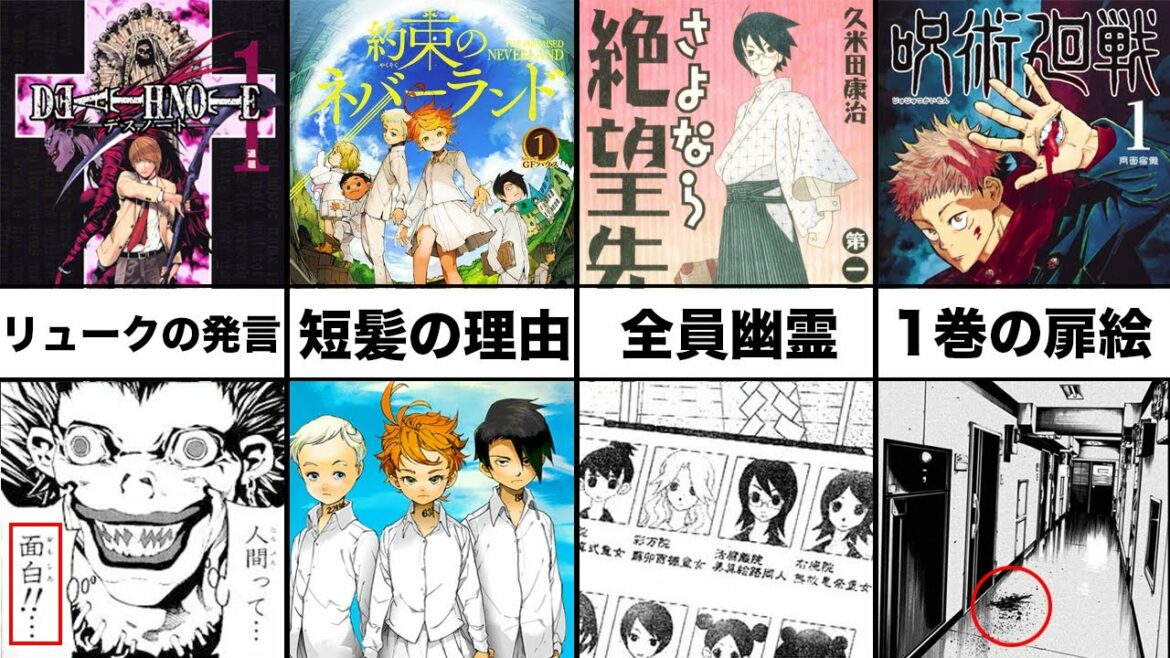 いくつ知っている?1巻から伏線が凄すぎる作品4選