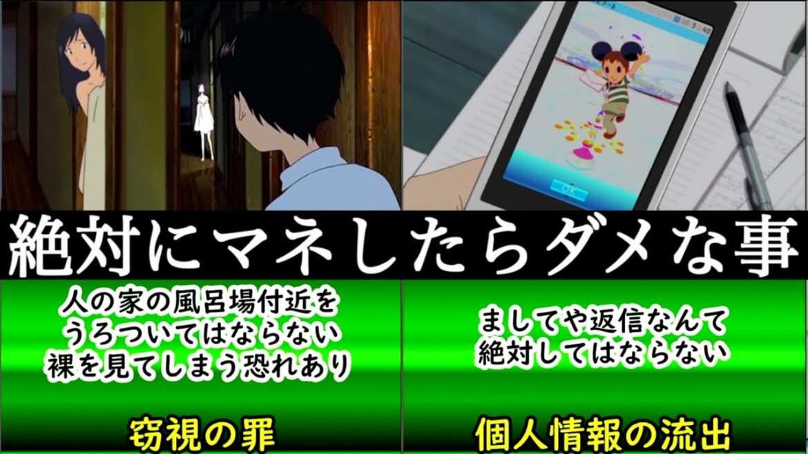 絶対に面白半分でマネしたらダメな行為【サマーウォーズ】