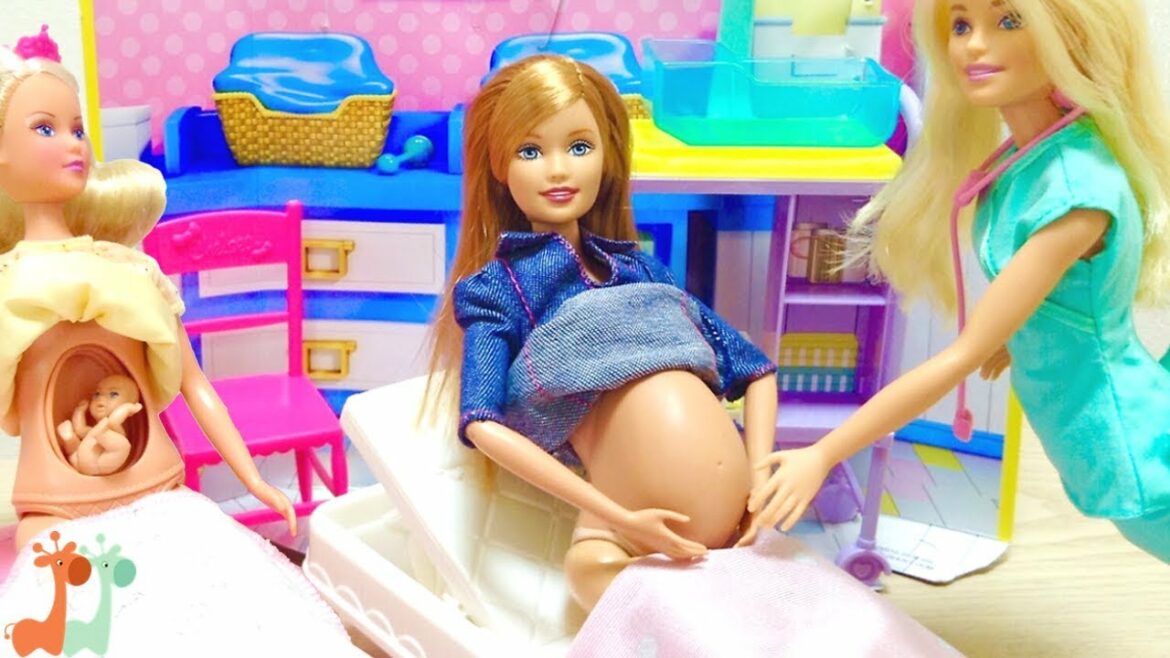 再アップ バービー 妊婦さん人形 赤ちゃんが生まれる / Barbie Pregnant Midge and Baby , Real Pregnant Doll