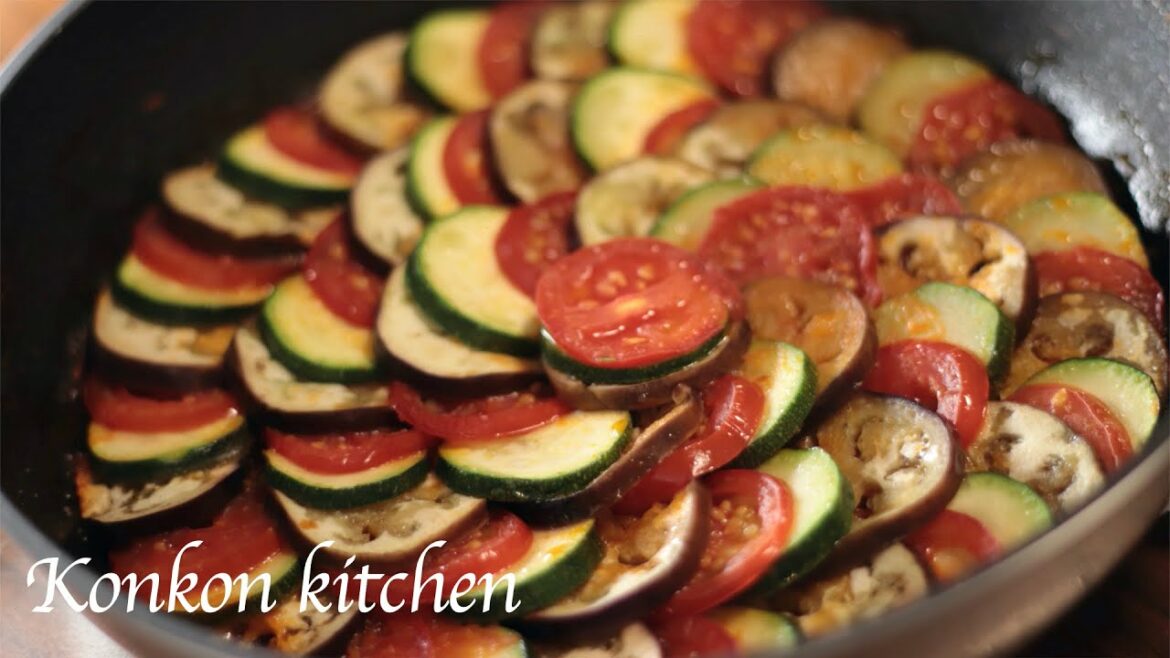 【ラタトゥイユ】レミーのおいしいレストランをイメージしたおしゃれなラタトゥイユの作り方 |How to make a stylish ratatouille