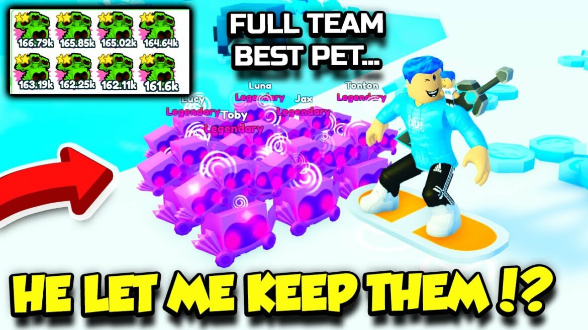 He Let Me Borrow A FULL TEAM OF THE RAREST PET In Pet Simulator X But Then This Happened… (Roblox)