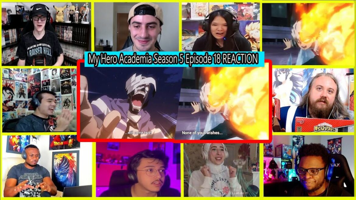 🔥Todoroki Family vs Ending😱 My Hero Academia Season 5 Episode 18 僕のヒーローアカデミア 5期 18話  REACTION MASHUP