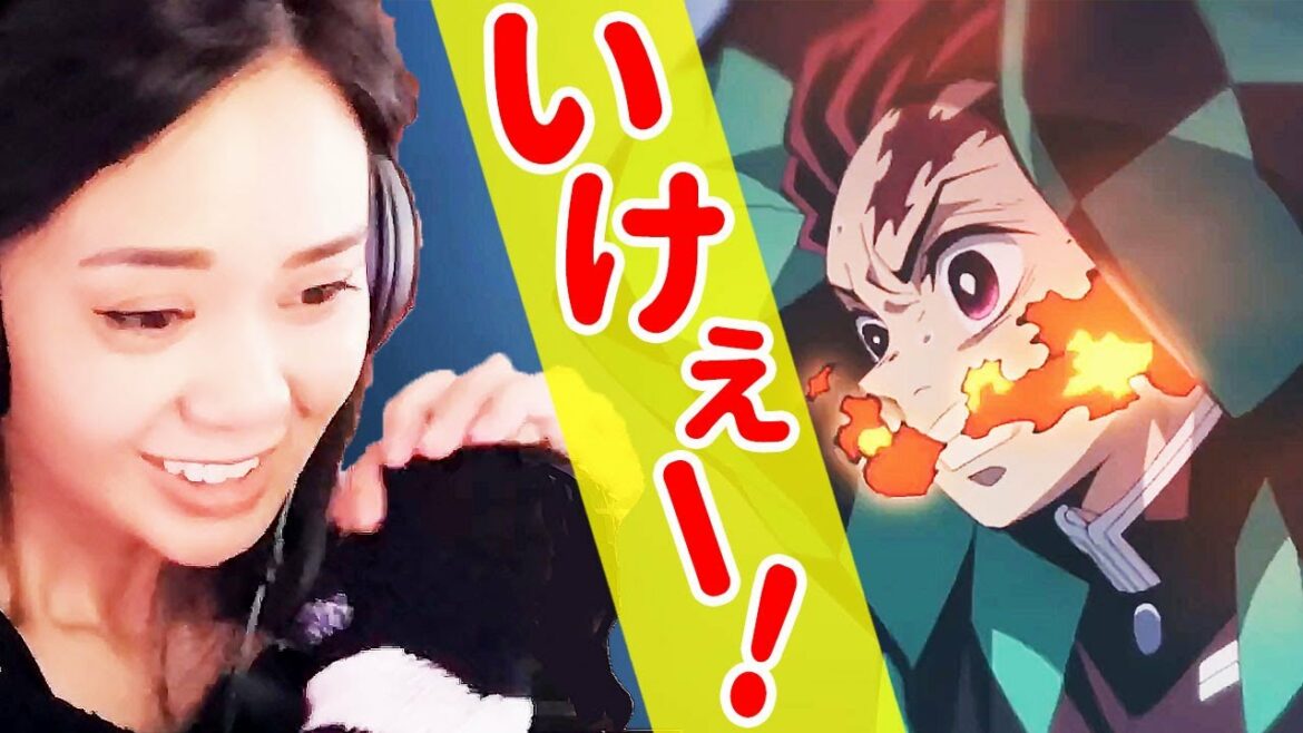 【海外の反応】炭治郎と一緒に碧羅の天の繰り出す可愛いキャットのリアクション【鬼滅の刃】