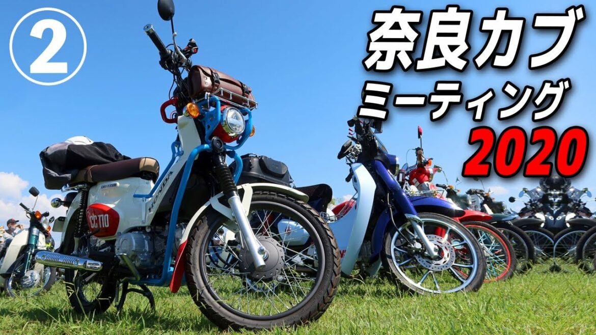 個性派!気になるスーパーカブを見てゆく!【スーパーカブ】奈良カブミーティング2020②【モトブログ】Over 880 units Super Cub Meet up in Nara Japan!