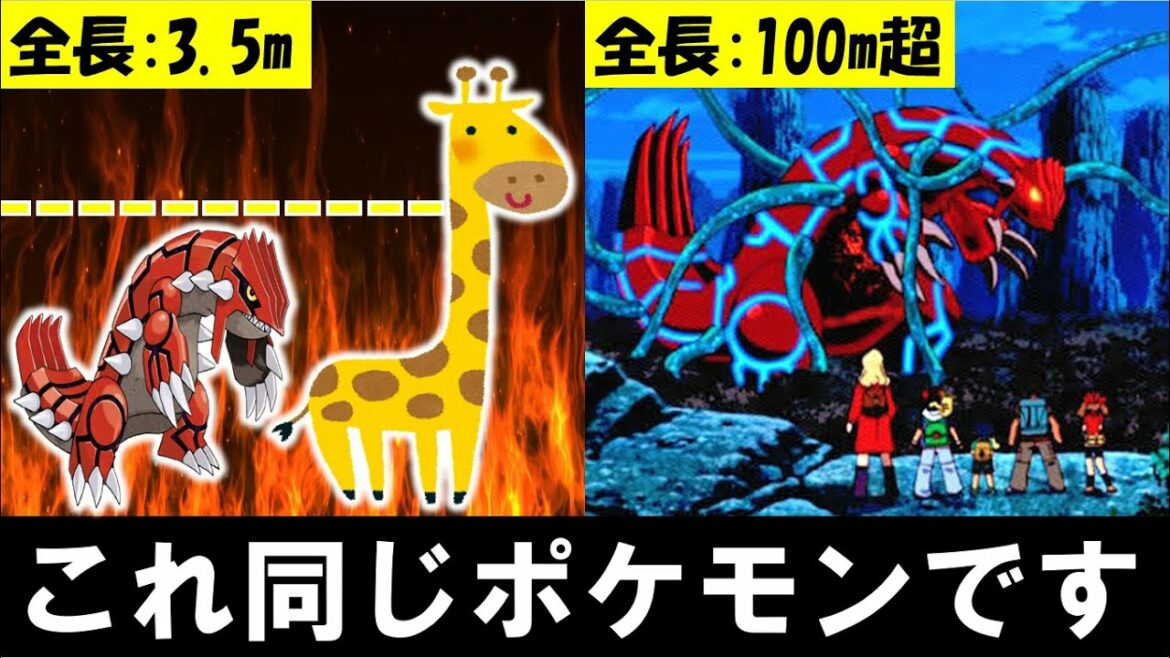 【ポケモン解説】グラードンのサイズがゲームとアニメで違いすぎる問題!【アニポケ考察】【都市伝説】【ポケモン情報局】