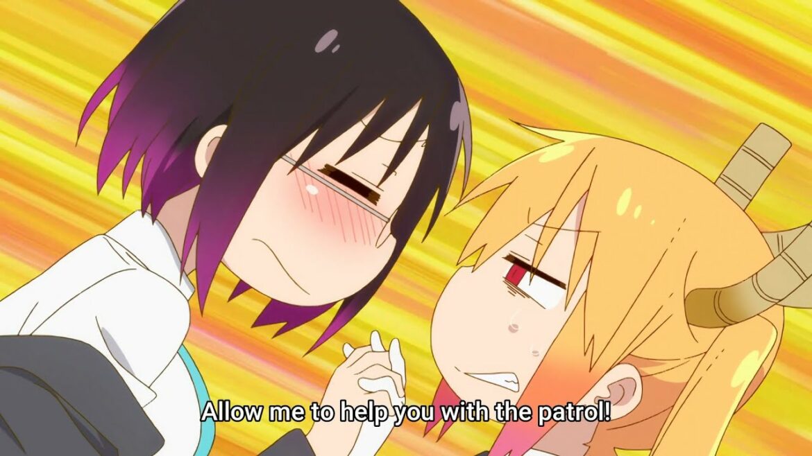 小林さんちのメイドラゴンs Tohiru gets excited when he touches Elma's "forbidden zone"//Kobayashi's dragon maid s