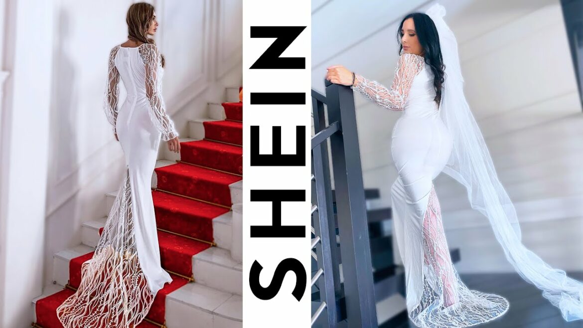 Trying On SHEIN Wedding Dresses