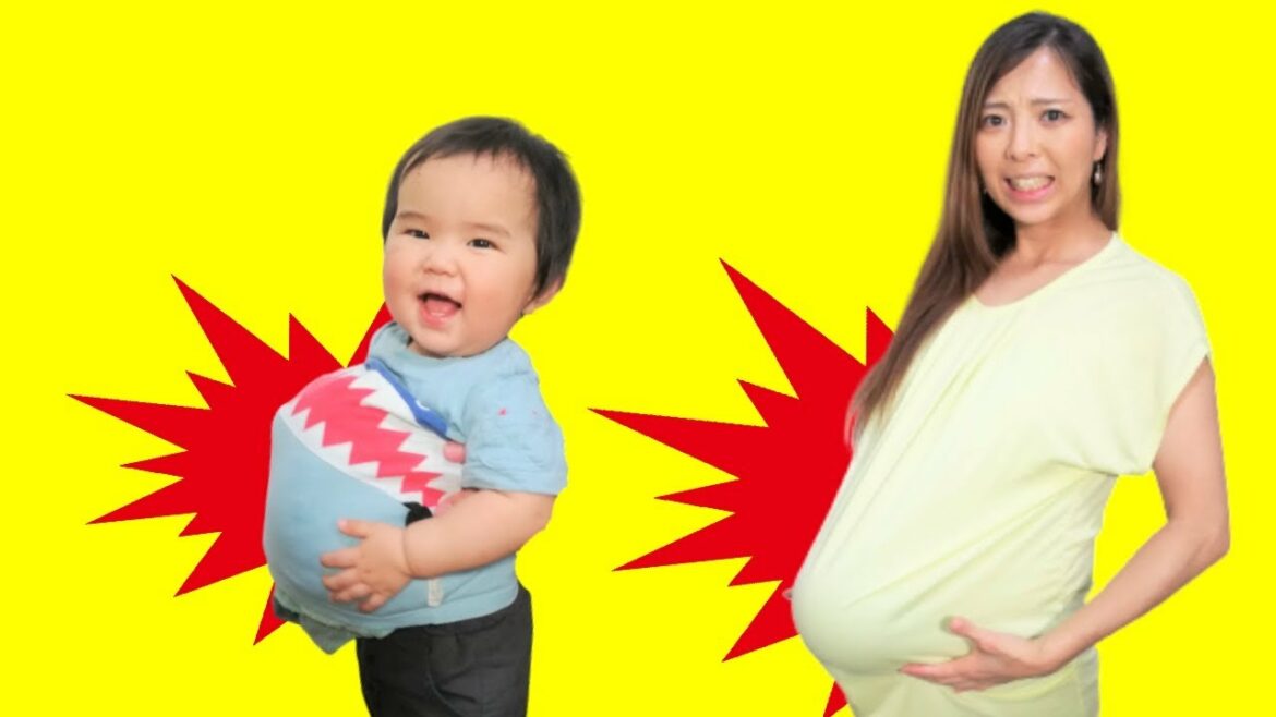 【寸劇】おなかいっぱい!ケーキ食べすぎて大きなお腹になっちゃった?! اكلنا كتير !! We ate too much | Video for kids