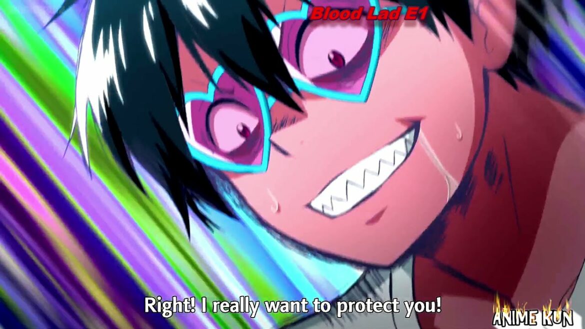 Blood Lad 1 (ブラッドラッド1話) – When a Monster meets a Human Girl