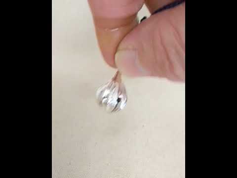 鈴の音 『 雫・フレア 』 銀製(シルバー925) 根付・帯留飾り