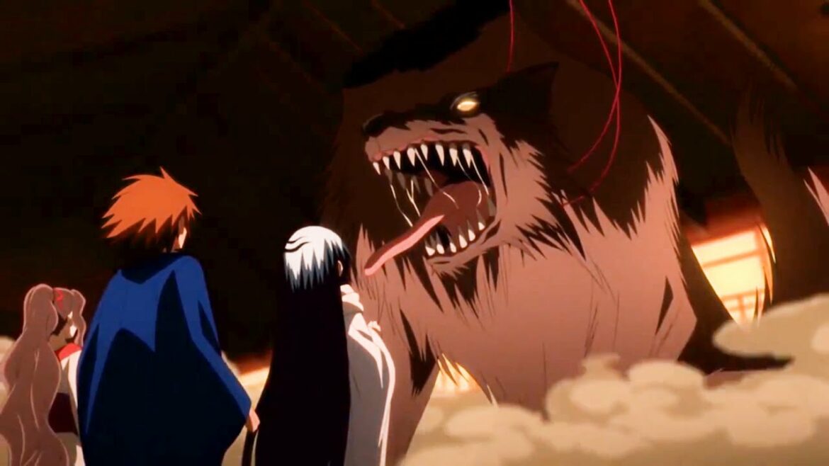 ぬらりひょんの孫 – 血に飢えた犬神は忍耐を失い、陸王自身を追いかけた – The bloodthirsty Inugami pursues Rikuo on his own