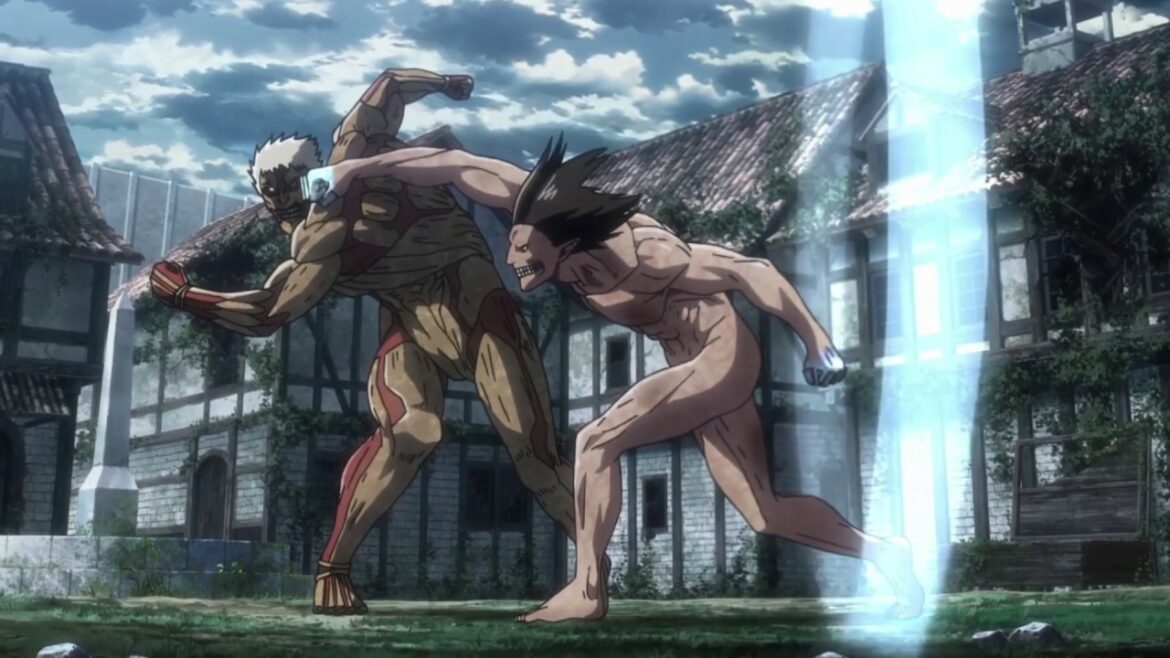 Eren Jaeger vs Reiner (鎧の巨人) | Full Fight 1080p HD | 進撃の巨人 Season 3 | 2019