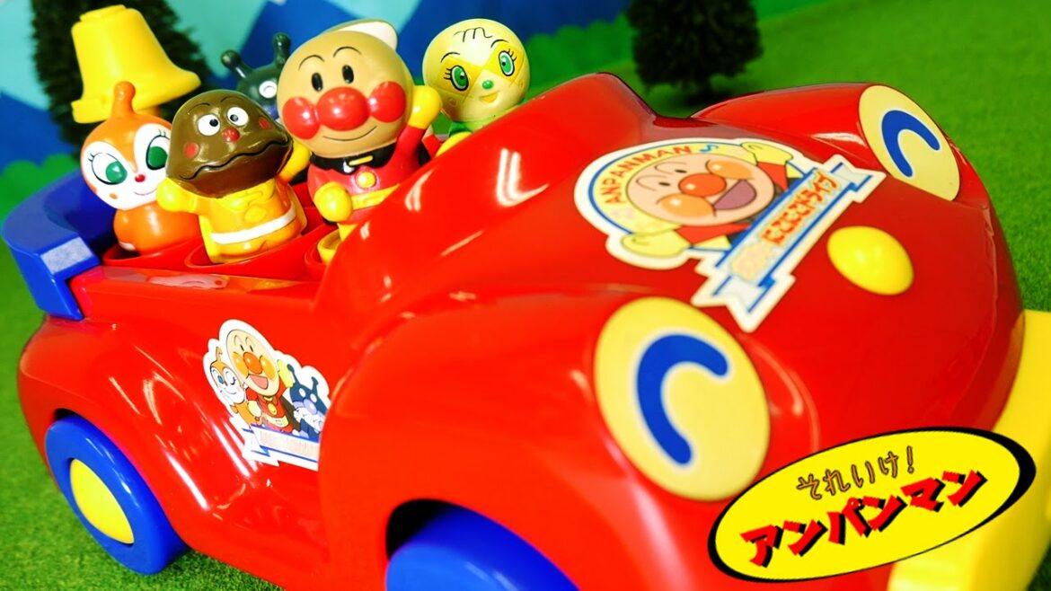 アンパンマンおもちゃアニメ メロディーにこにこドライブdeあそぼう! 歌 映画 テレビ Anpanman Toys