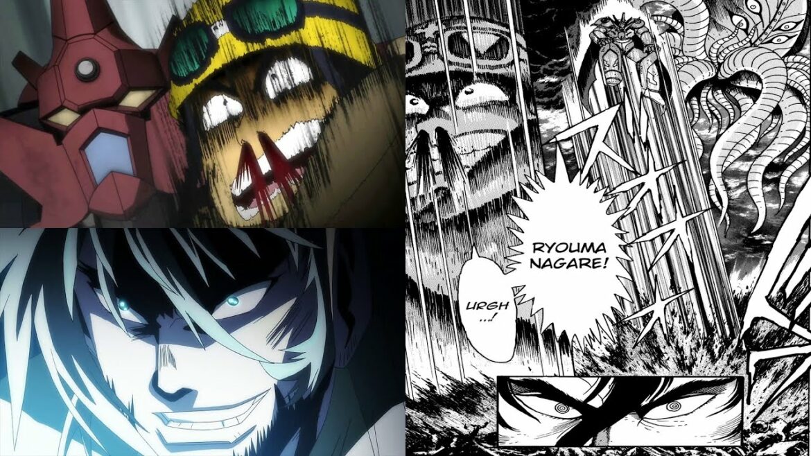 "MY FATHER'S NAME IS RYOMA NAGARE!" l 親父の名前は流竜馬だ GETTER ARC MANGA ANIME COMPARISON ゲッターロボ アーク漫画アニメ比較