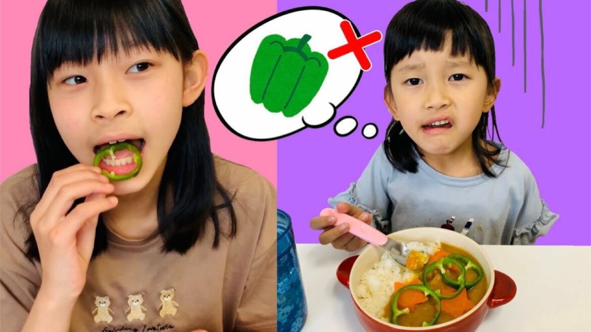 【寸劇】ママとケンカでつむちゃんが家出しちゃった! 「やさい嫌い」ピーマンたべれるかな? 教育寸劇 5歳 11歳 姉妹