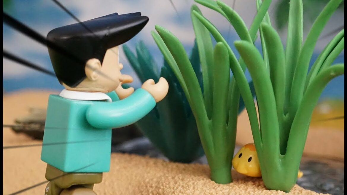 Doraemon stop motion anime!映画ドラえもん「 のび太の宝島バスボール探し」