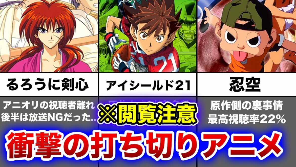 【悲劇】衝撃の理由で打ち切られてしまったアニメ作品3選