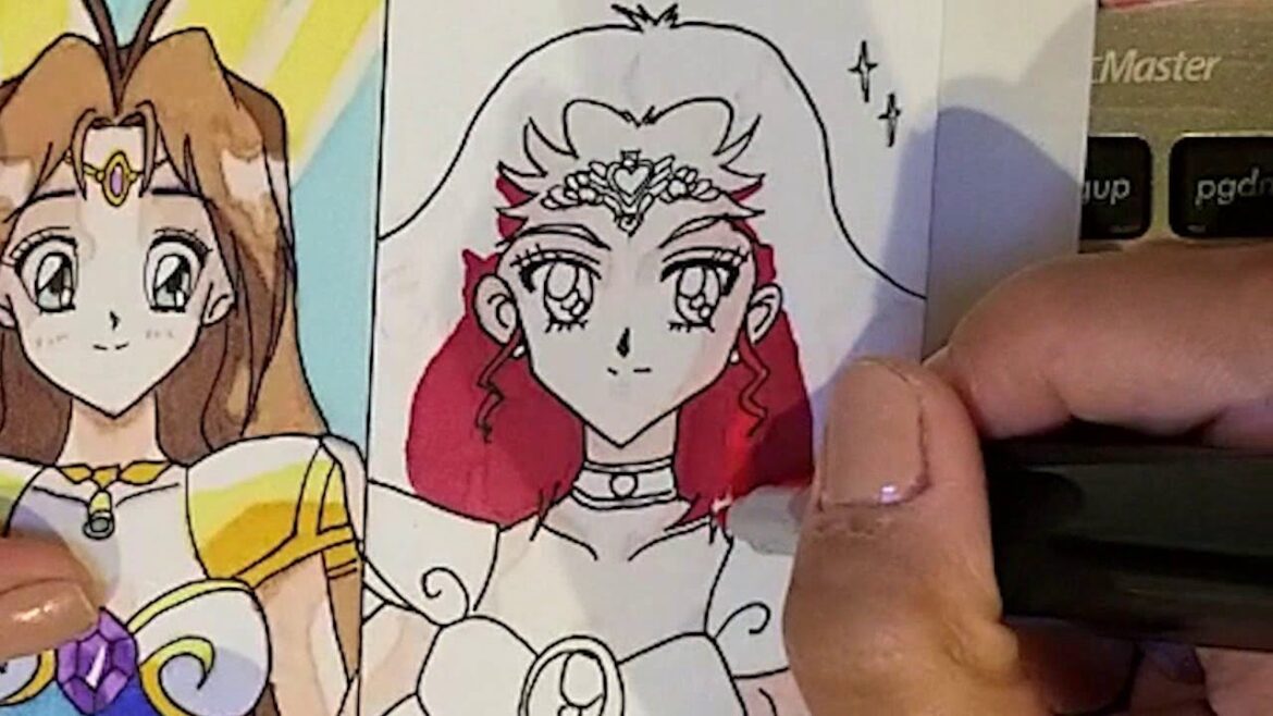 Drawing no. 2: Angel Salvia from Wedding Peach 愛天使伝説ウェディングピーチの純天使サルビア