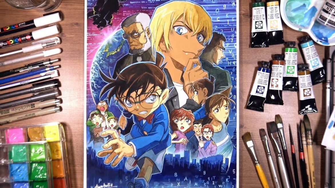 Detective Conan (名探偵コナン: ゼロの執行人) – Watercolor Painting