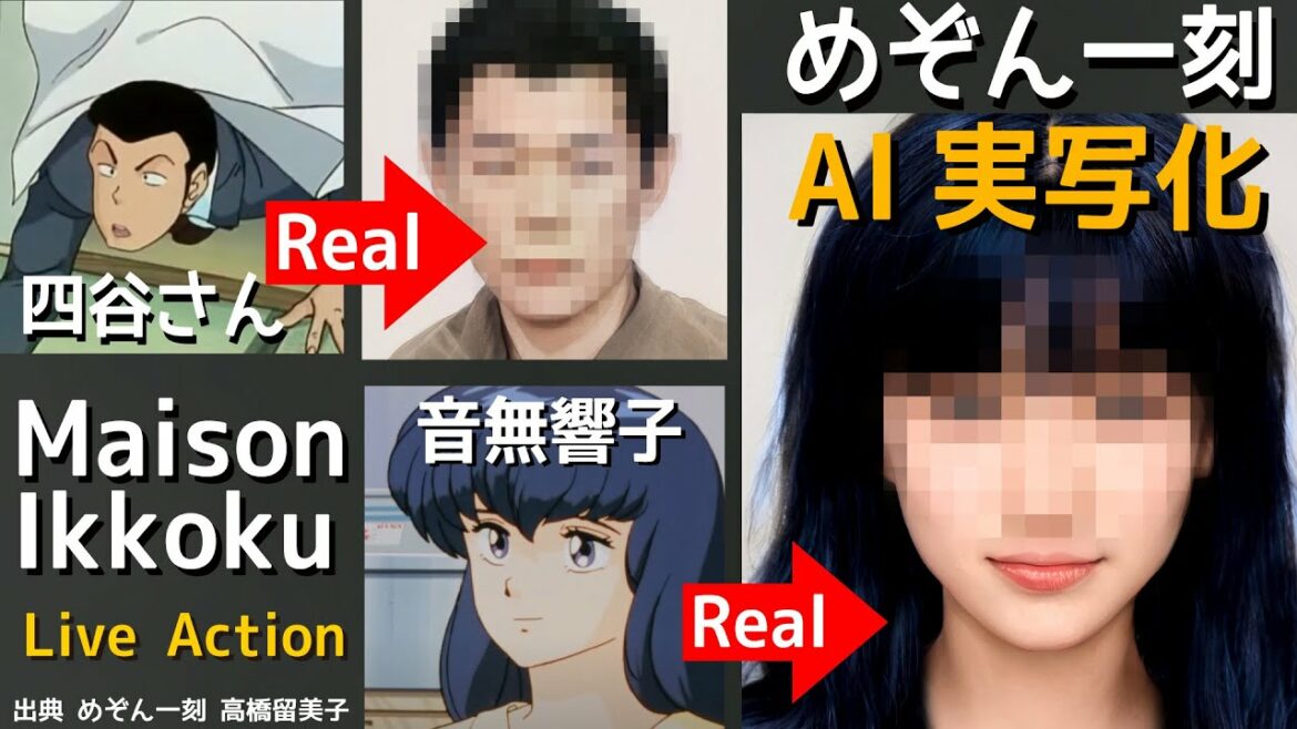 AI実写化「めぞん一刻」高橋留美子 Maison Ikkoku Live Action in Real Life