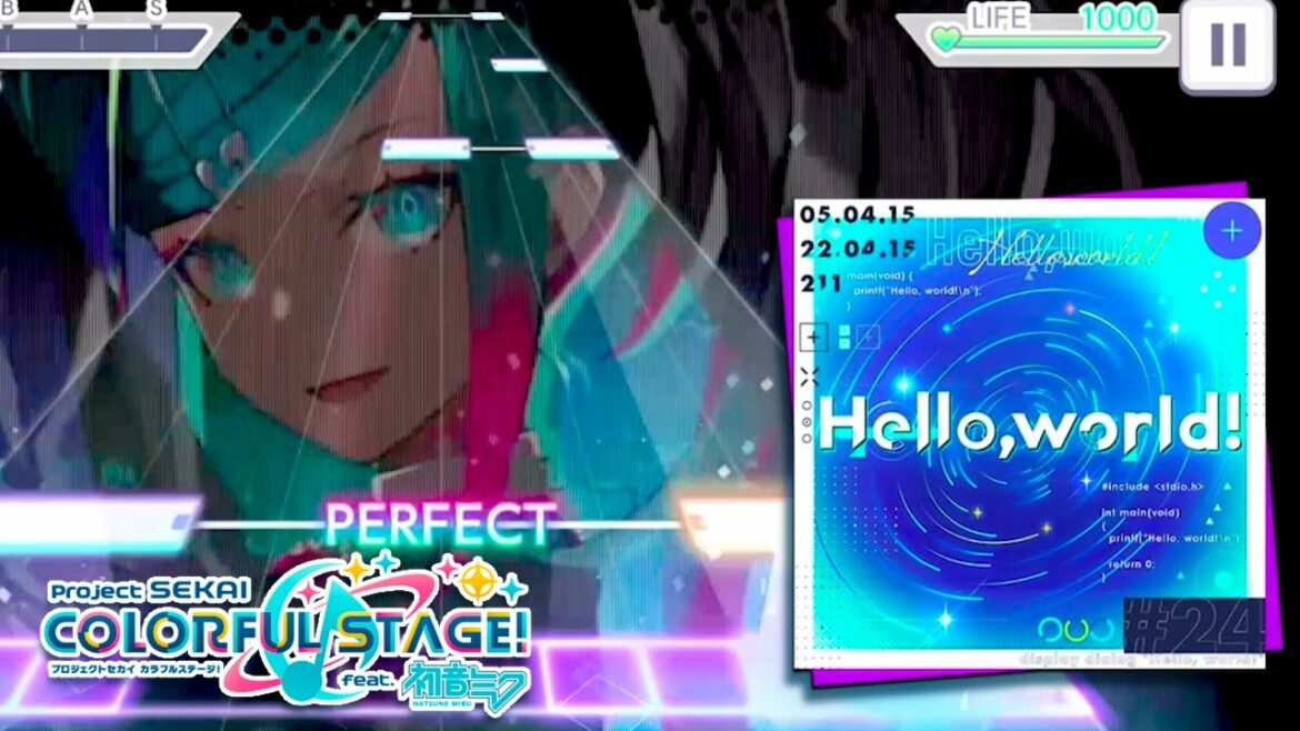 【音ゲー】こんにちは,セカイ『Hello,world!』|プロジェクトセカイ