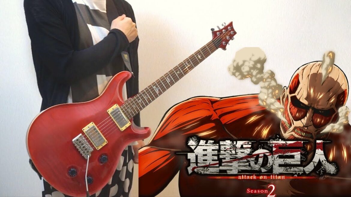 【TAB】Attack on Titan【進撃の巨人】Season 2 OP – (心臓を捧げよ!) Guitar Cover ギター弾いてみた