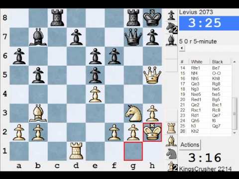 Sicilian: Smith-Morra gambit: :LIVE Blitz (Speed) Game #663 vs Levius (2073) (Chessworld.net)