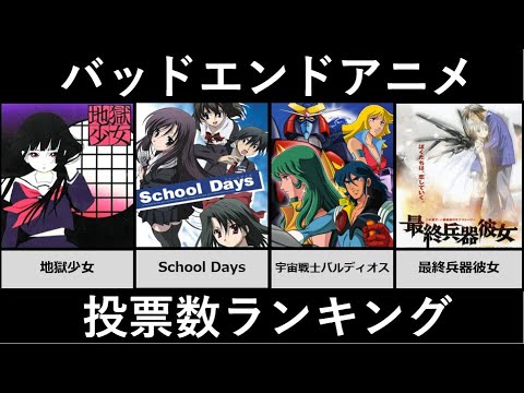 最も悲しいバッドエンド投票数ランキング【アニメ・漫画比較】