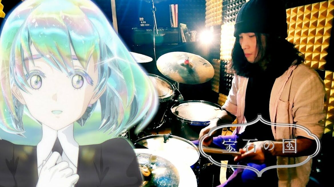 【叩いてみた】宝石の国 OP – 鏡面の波 Full 【Drum Cover】