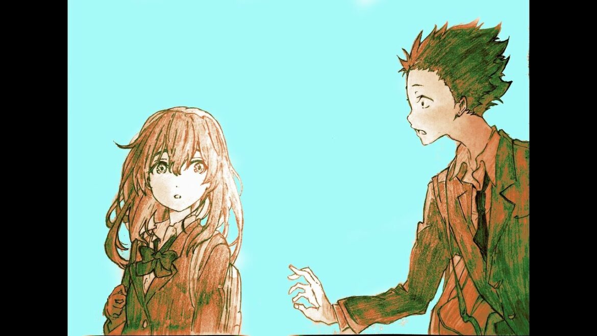 【聲の形】180分で石田 将也と西宮 硝子描いてみた。