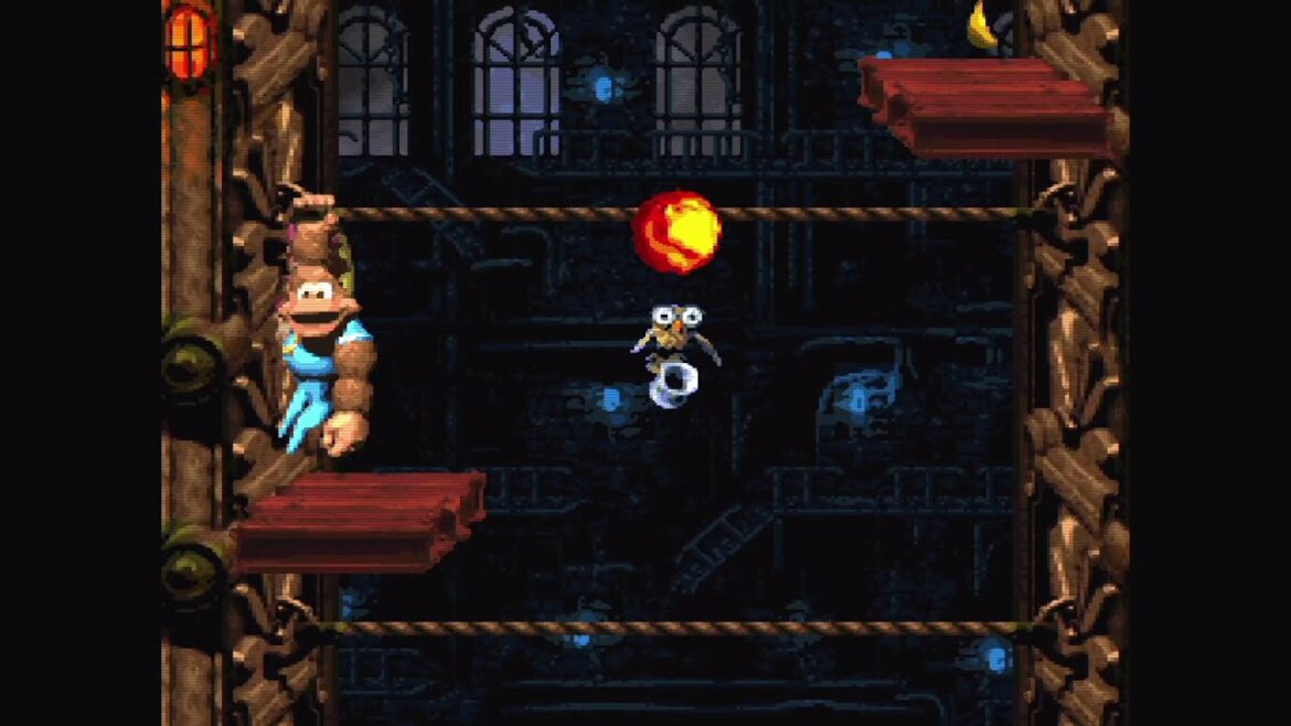 4-1 ファイヤーボールカービン  スーパードンキーコング3完全攻略【解説付】