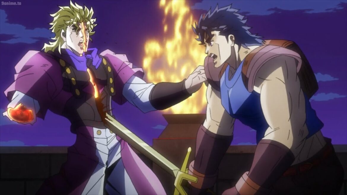 ジョジョの奇妙な冒険 – ジョジョは幸運の剣を使ってディオの体を半分に切りましたが、ディオは死にませんでした