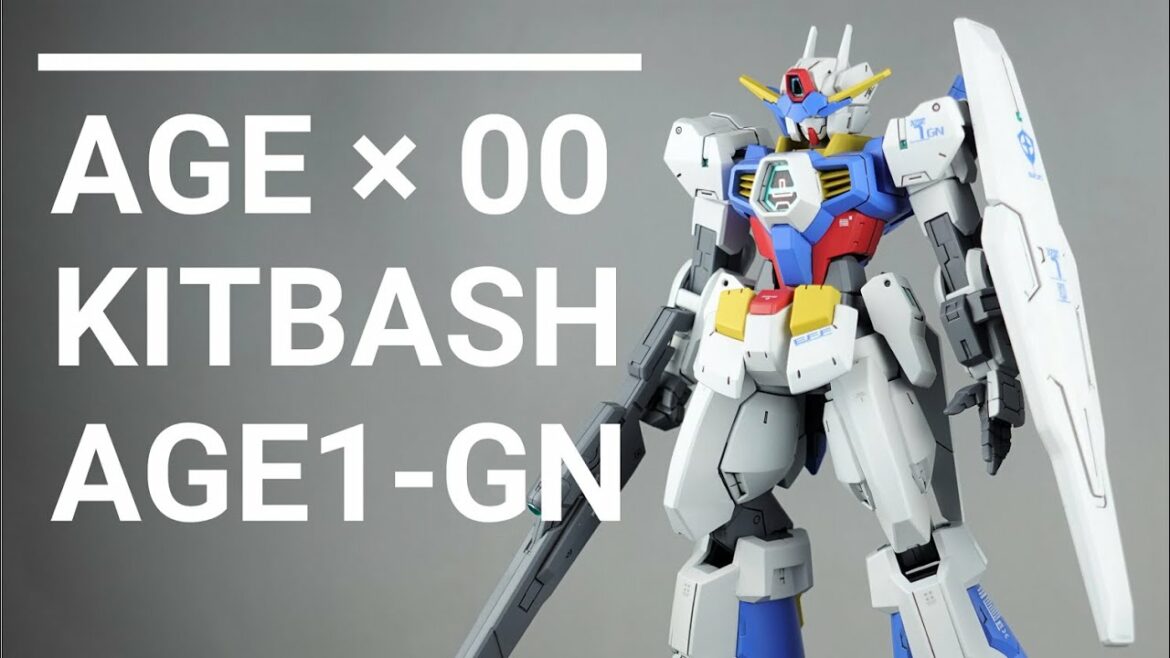 【ガンプラ改造】AGE系のキットと00系のキットをミキシング改造【ガンダムAGE】【ガンプラ全塗装】