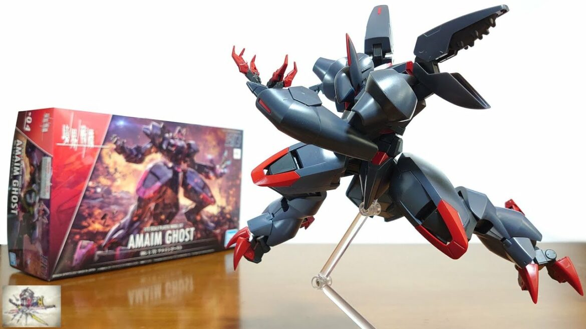 (左右非対称のデザインを再現!細かい色分け&大ボリュームの本体!)HG 1/72 アメインゴースト レビュー