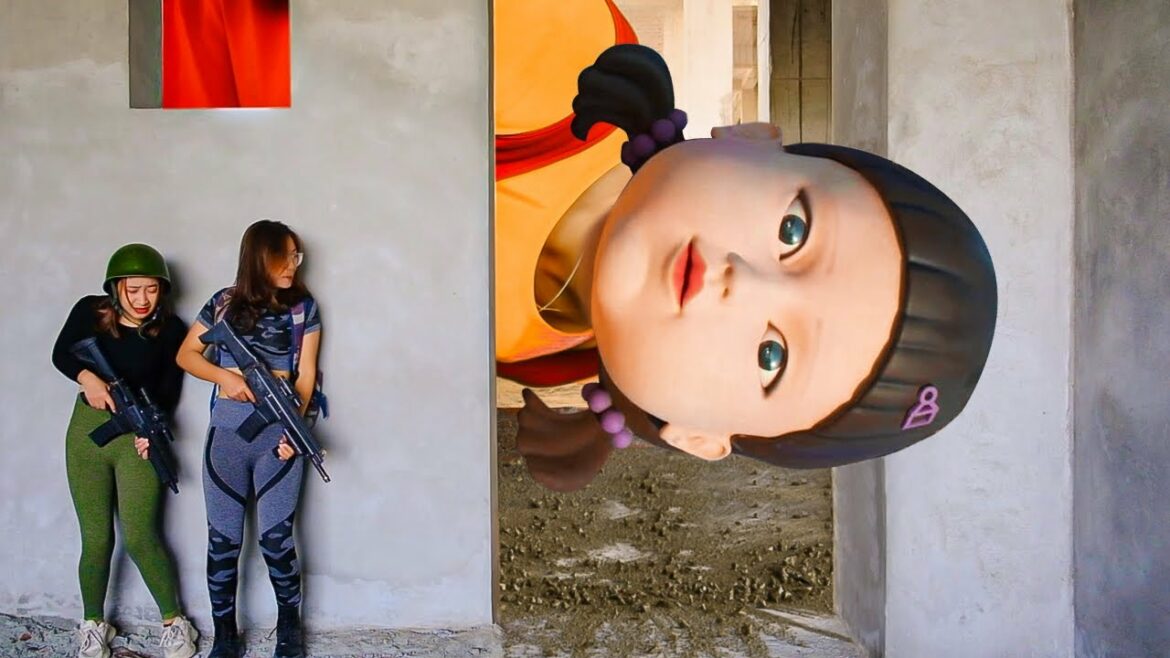 LD Rampage: Doll Squid Game find two girls hiding | Funny Free fire Battle