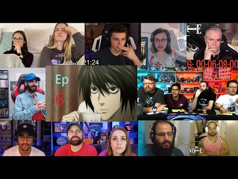 Death Note Episode 6 Reaction Mashup | L Face Reveal ππ