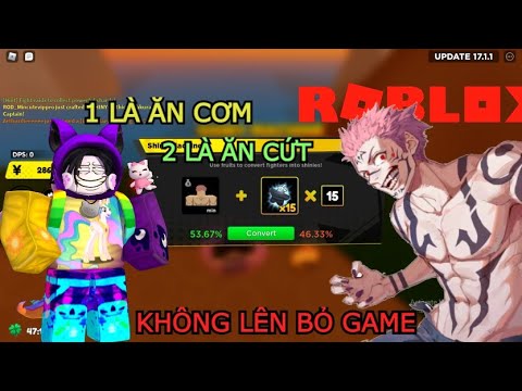 ROBLOX – DÙNG HẾT NHÂN PHẨM NÂNG CẤP SUKUNA LÊN SHINY VÀ CÁI KẾT BỎ GAME HAY CHƠI TIẾP ? – AFS