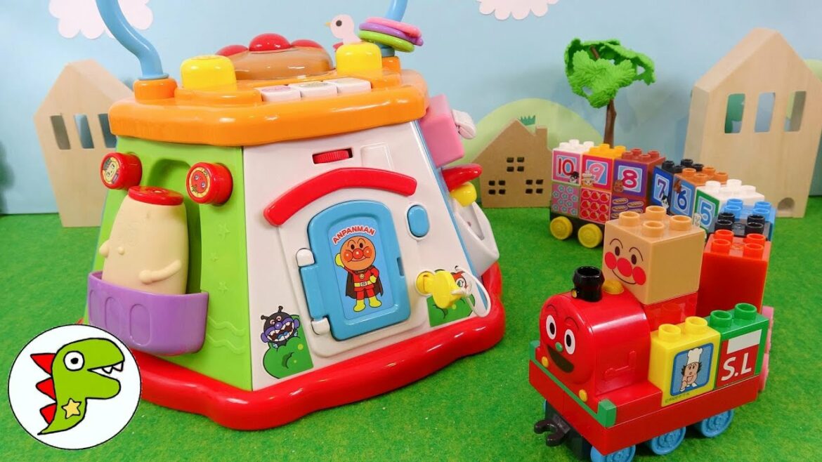 アンパンマン おもちゃアニメ SLマンにのってあそびにいくよ!おおきなよくばりボックスでドキンちゃんたちがあそぶよ! トイキッズ
