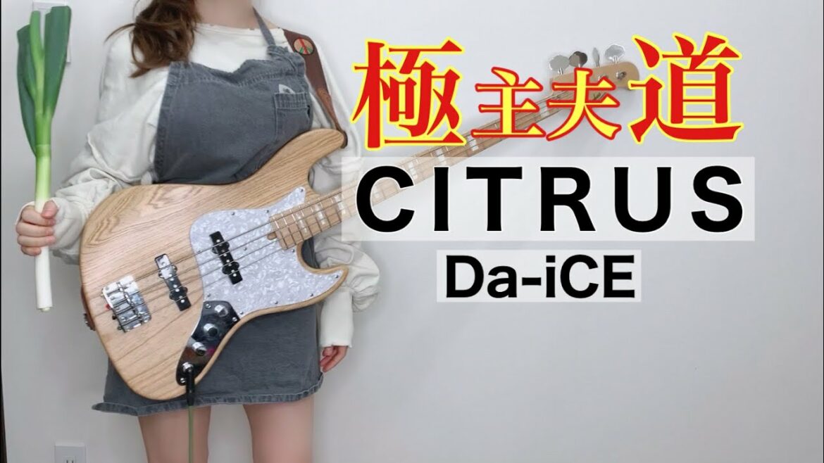 「Da-iCE /CITRUS」をベース弾いてみた/「極主夫道」主題歌(Bass Cover)