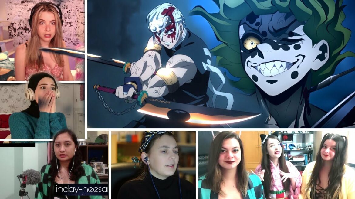 Demon Slayer Season 2 Episode 15 – Girls Reaction Mashup