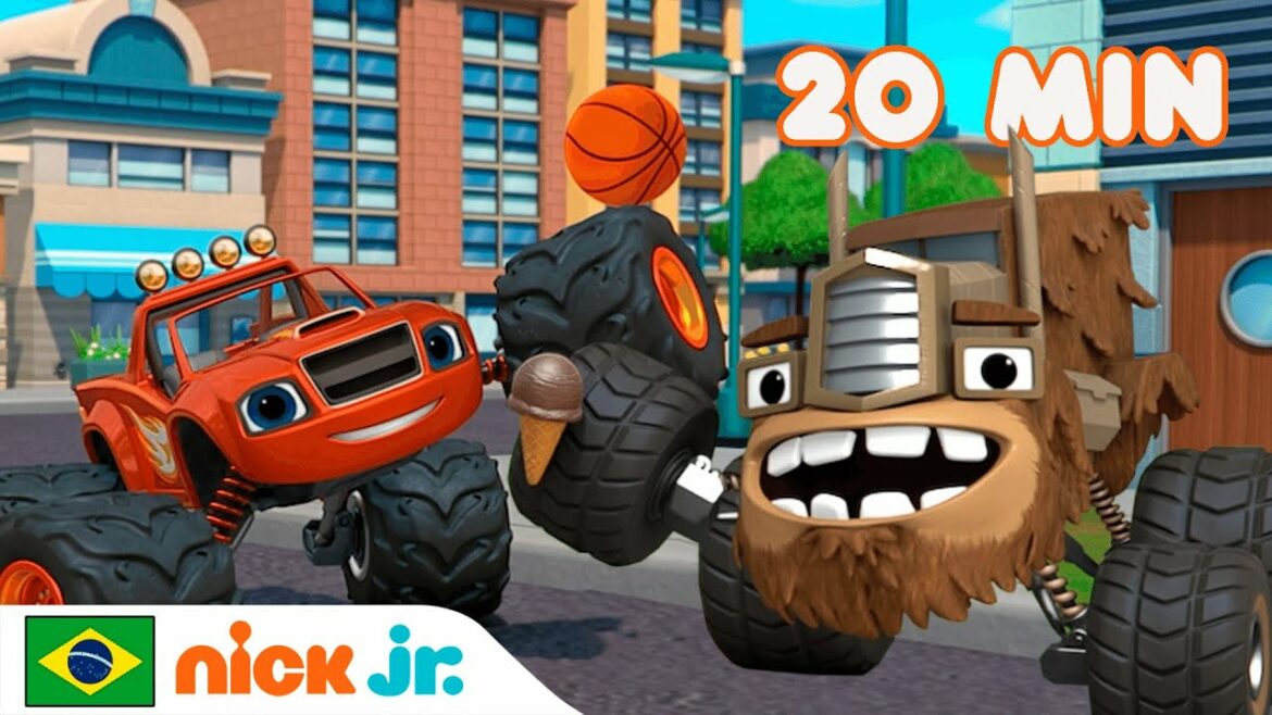 Blaze e os Monster Machines | 20 Minutos das missões mais emocionantes! | Nick Jr. em Português