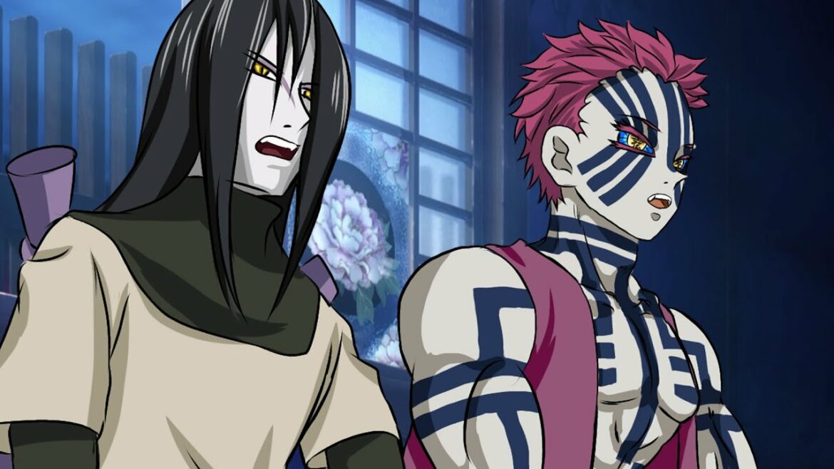 大蛇丸を連れて報告に行く猗窩座【アニメ2期 遊郭編 上弦の参 映画 無限列車編 】