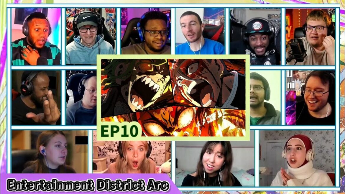 『エンターテインメントディストリクトアーク』 EP10リアクションマッシュアップ||鬼滅の刃鬼滅の刃シーズン2