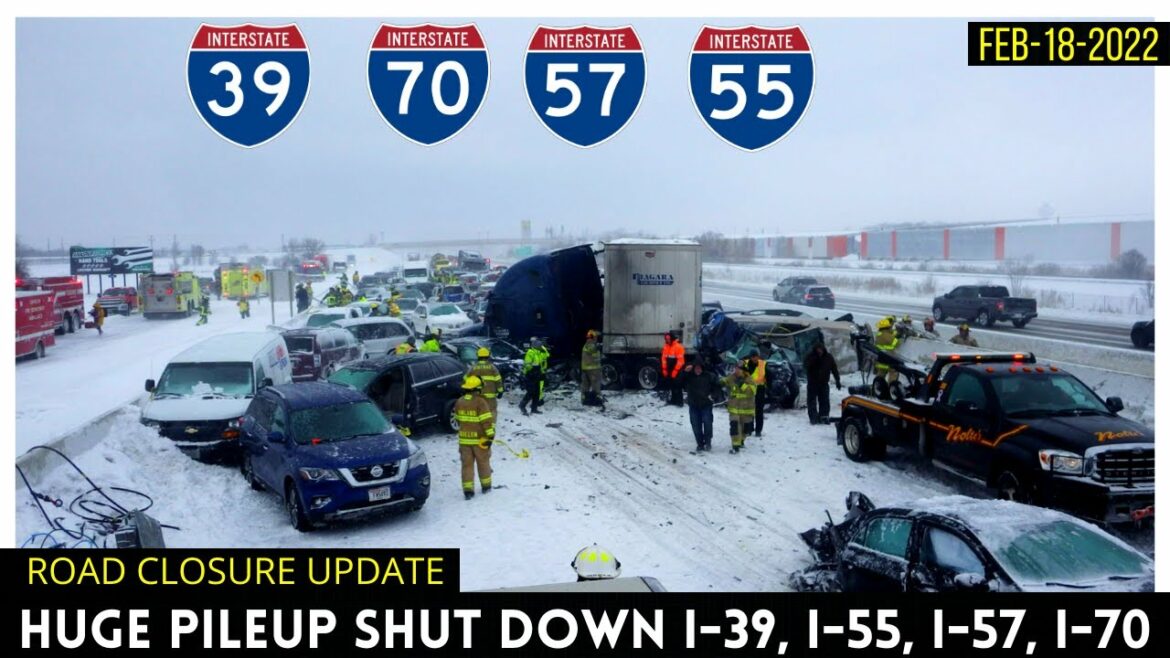 More Than 200 Vehicles Involved in Massive Pileup | Interstate 39 to Remain Closed for 12 Hours