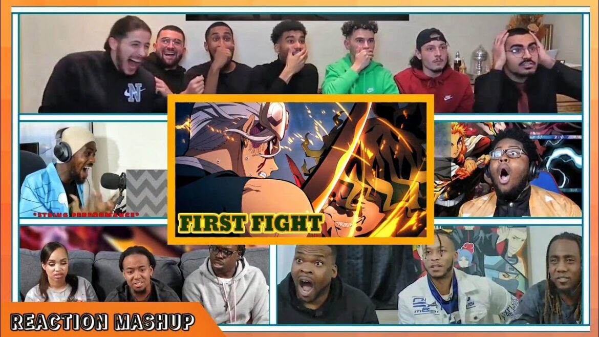 チームうずいvsギュタロウ&ダキファーストファイト||デーモンスレイヤーシーズン2リアクションマッシュアップ
