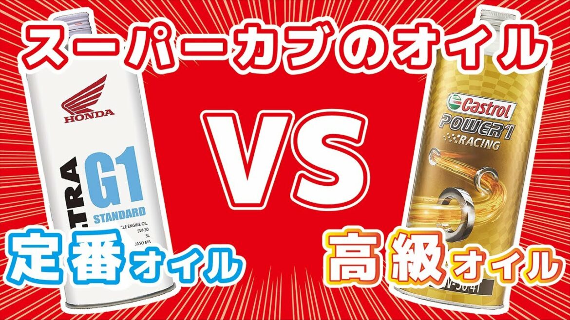 スーパーカブにカストロールの高級エンジンオイルを入れてみたらすごかった